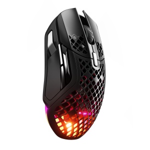 Mouse wireless gaming SteelSeries Aerox 5 RGB ultralight 9 butoane Bluetooth24 GHz