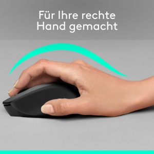 Mouse wireless Logitech M330 SILENT PLUS, design ergonomic, autonomie 24 luni - Img 3