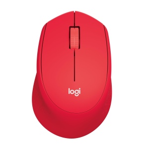 Mouse wireless Logitech M330 Silent Plus Rosu SilentTouch 1000 DPI 2 ani autonomie