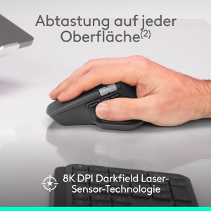 Mouse wireless Logitech MX Master 4 Business 8K DPI MagSpeed Scroll Bluetooth USB-C Grafit - Img 5
