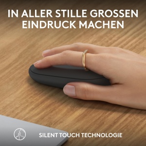 Mouse wireless Logitech Pebble 2 M350s Bluetooth design slim silentios Grafit - Img 6