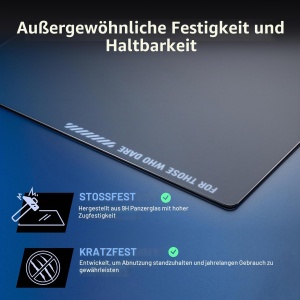Mousepad Gaming ASUS ROG NH04 Moonstone, Sticla, 50 x 40 cm, Negru - Img 5