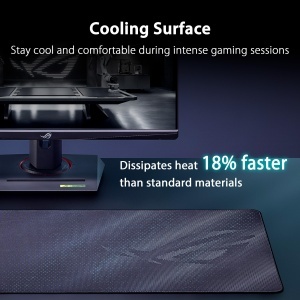 Mousepad gaming ASUS ROG Sheath II XXL 900x400 mm Negru Suprafata optimizata - Img 4