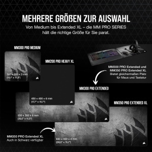 Mousepad Gaming Corsair MM200 PRO Heavy XL, 450 x 400 mm, 6 mm grosime - Img 8
