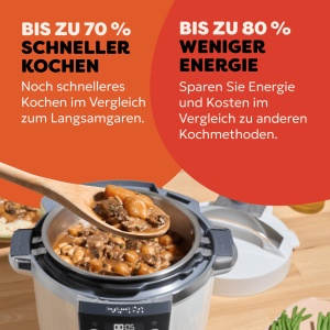Multicooker Instant Pot Pro 10-in-1, 5.7L, Alb, Economie de energie - Img 8