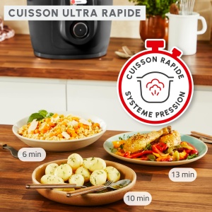 Multicooker Moulinex Cookeo Wi-Fi 10-in-1, 6L, Negru - Img 3