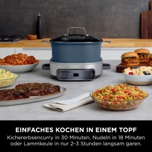 Multicooker Ninja Foodi PossibleCooker 6L, 8-in-1, culoare noapte albastra - Img 3
