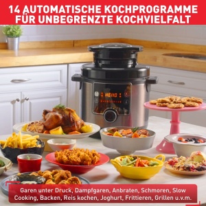 Multicooker Tefal CY7788, 7.6L, 14 programe automate, Friteuza cu aer cald - Img 3