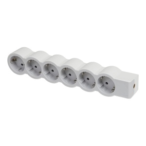 Multipriza LEGRAND 6-fach, UltraalbGri, fara cablu, design ultra-plat - Img 3
