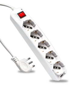 Multipriza V-TAC cu Cablu de 1,5m, 5 Priza 1016A, Culoare Alba