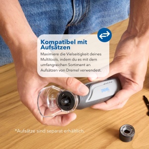 Multitool Dremel 8150, 7.2V, acumulator USB-C, 20 accesorii, viteza variabila 5000-30000 RPM - Img 5