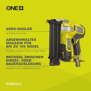 Nagler RYOBI 18 V ONE R18GN18-0, pentru T-Naguri de 1,2 mm, magazin 105 bucati - Img 2
