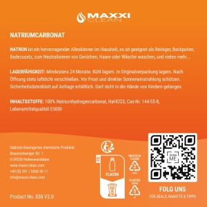 Natrion Pulver Maxxi Clean 4,5 kg - Pulbere pentru Coacere si Curatenie, Fara Aditivi - Img 7