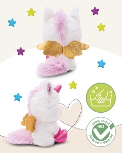 NICI Glubschis Einhorn Glowy Kadi 15cm Alb Plus Moale Cadou Magic pentru Copii si Adulti - Img 3