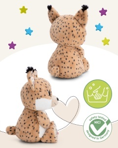 NICI Glubschis Lenzo 45cm Jucarie din plus cu blana moale si ochi stralucitori - Img 3