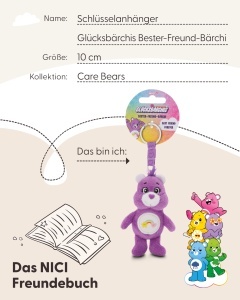 Nici Glucksbarchis Bester-Freund-Barchi 10cm Lila Breloc Plus cu Inel Chei - Img 5
