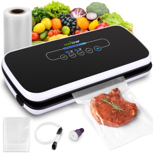 NutriChef Vacuum Sealer 110W Compact Versatil cu Accesorii Incluse