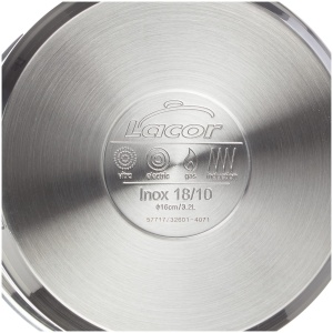 Oala Bain Marie Lacor Eco-Chef D.16x16 cm, Inox, 36 x 18.3 x 18.7 cm - Img 3