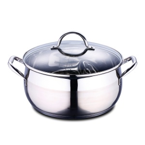 Oala BERGNER Gourmet din inox cu capacitate de 8 L si manere ergonomice