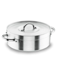 Oala cu capac LACOR 20036, 36 cm, 8.0 Litri, argintie