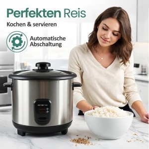 Oala de gatit orez Emerio RCE-110118.5, 1.5L, 500W, inox - Img 5