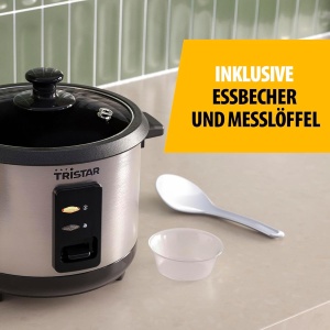 Oala de gatit orez Tristar RK-6144, 1L, 400W, inox - Img 4