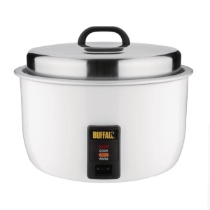 Oala de gatit pentru orez Buffalo CB944, 10L, 2.95kW, alba, antiaderenta