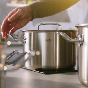 Oala Fissler Original-Profi, inox, 24 cm, 6.3L, cu capac metalic - Img 3