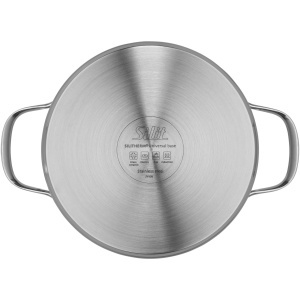 Oala inox Silit Achat 20cm 25L capac din sticla compatibila inductie - Img 4