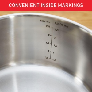 Oala inox Tefal Comfort Max 24 cm cu capac, compatibila inductie, manere termoizolate - Img 5
