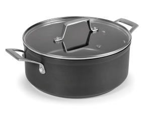 Oala Lacor din Aluminiu Eloxat cu Capac din Sticla, 20 cm, 2.6 L