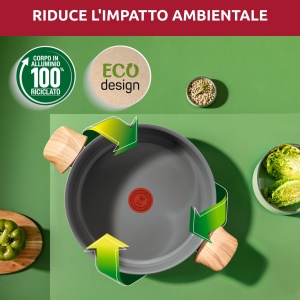 Oala Lagostina Vivissima, 20 cm, cu doua manere, antiaderenta, ceramica - Img 3