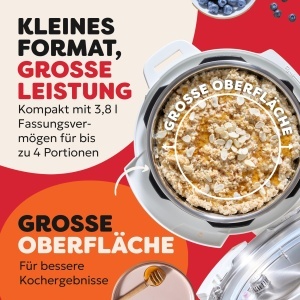 Oala multifunctionala Instant Pot 7-in-1 38L Meersalz Alb - Img 4