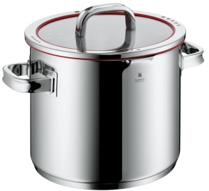 Oala pentru legume WMF Function 4, 24cm, 8.8l, inox, cu capac din sticla