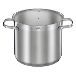 Oala pentru paste Rosle Elegance 5L inox cu insertie pentru paste si capac din sticla - Img 4