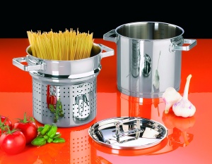 Oala pentru spaghete Rohe Germany Chiara 20 cm, 5 litri, inox argintiu - Img 2