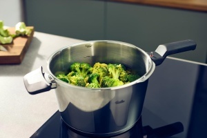 Oala sub presiune Fissler Vitaquick Elemental, 4,5 L, inox, verde salvie - Img 4