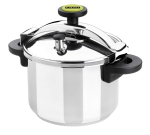 Oala sub presiune MONIX Classica 6 L, inox 1810, cu sistem de siguranta