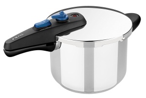 Oala sub presiune MONIX Veloce, 7 litri, inox, sistem de siguranta triplu