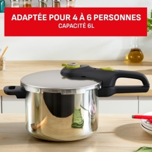 Oala sub presiune Tefal Secure 5 Neo 6L din otel inoxidabil, 22cm, 2 garstufe - Img 7