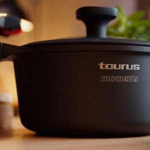 Oala Taurus Great Moments 20 cm, Aluminiu, Antiaderenta, Ergonomica, Negru - Img 6