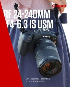 Obiectiv Canon RF 24-240mm F4-6.3 IS USM, 10x Zoom, Compact, Usor - Img 2