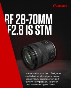 Obiectiv Canon RF 28-70mm F2.8, Stabilizator 5,5 trepte, Compact - Img 2