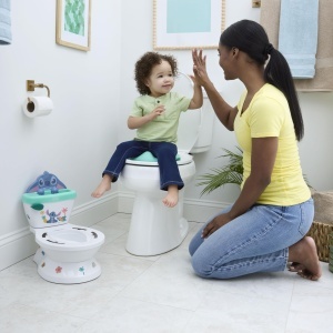 Olita copii Disney Baby Stitch 2-in-1 cu sunete de spalare abtibilduri si sezut detasabil - Img 6