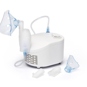 OMRON X101 Dispozitiv de inhalare usoara pentru adulti si copii - inhalator pentru tratamentul usor al bolilor respiratorii precum astmul, racelile, alergiile; Inhalator cu accesorii de inalta calitate - Img 2