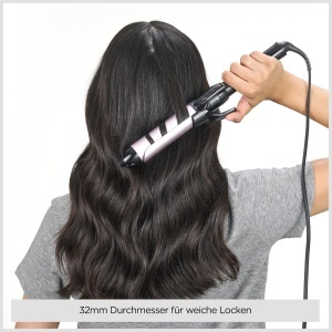 Ondulator BaByliss C332E 32mm, 10 temperaturi, negru si roz - Img 3