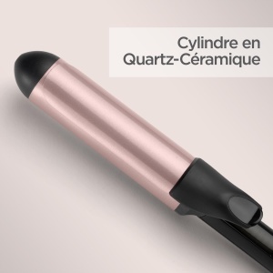 Ondulator Babyliss Rose-Quartz 38 mm, pentru bucle naturale, roz - Img 7