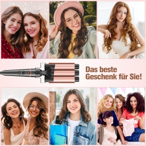 Ondulator cu 3 Tubi BESTOPE PRO, 5 in 1, Ceramica, Temperatura Reglabila - Img 8