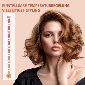 Ondulator de par 6 in 1 cu temperatura ajustabila, ceramica turmalina, diverse dimensiuni - Img 3