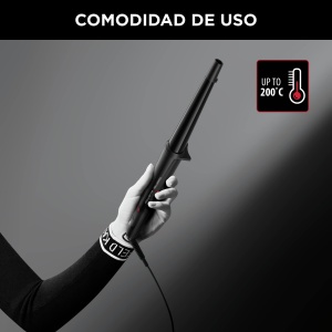 Ondulator de par Rowenta x Karl Lagerfeld CF324L, 200C, Keratin Glow, conic - Img 5